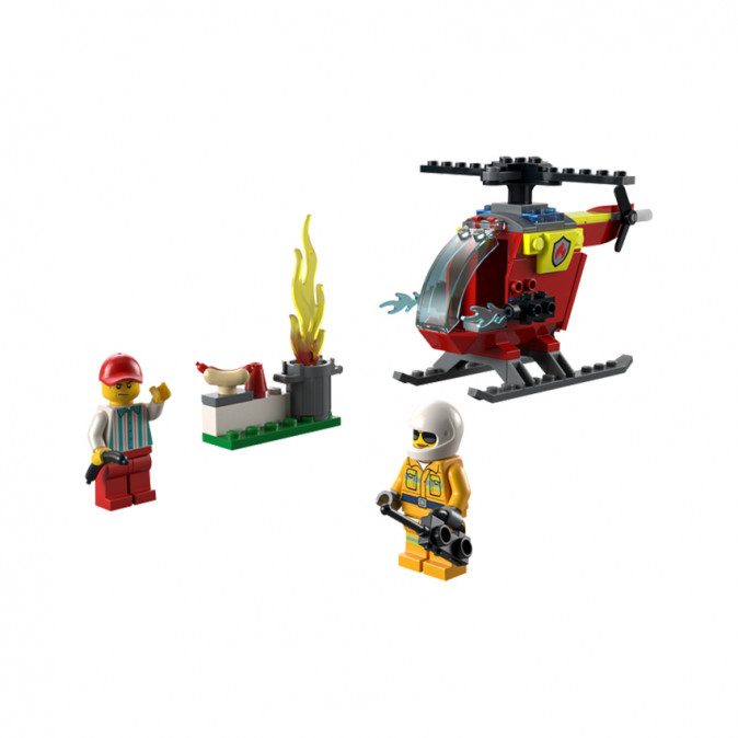 LEGO City Tűzoltó helikopter (60318) Játék