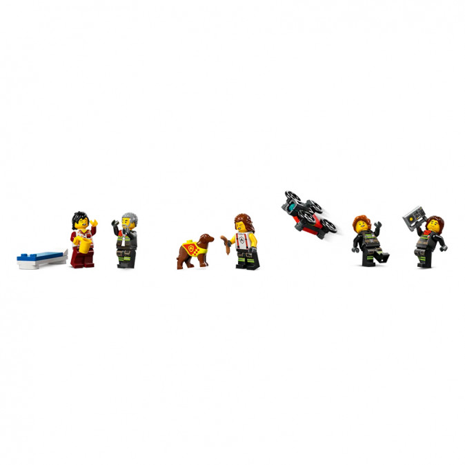 LEGO City Tűzoltóállomás és tűzoltóautó (60414) Játék