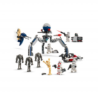 LEGO Star Wars Klónkatona és harci droid harci csomag (75372) Játék