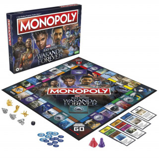 Monopoly - Black Panther Wakanda Forever Edition Társasjáték (Angol nyelvű) Játék