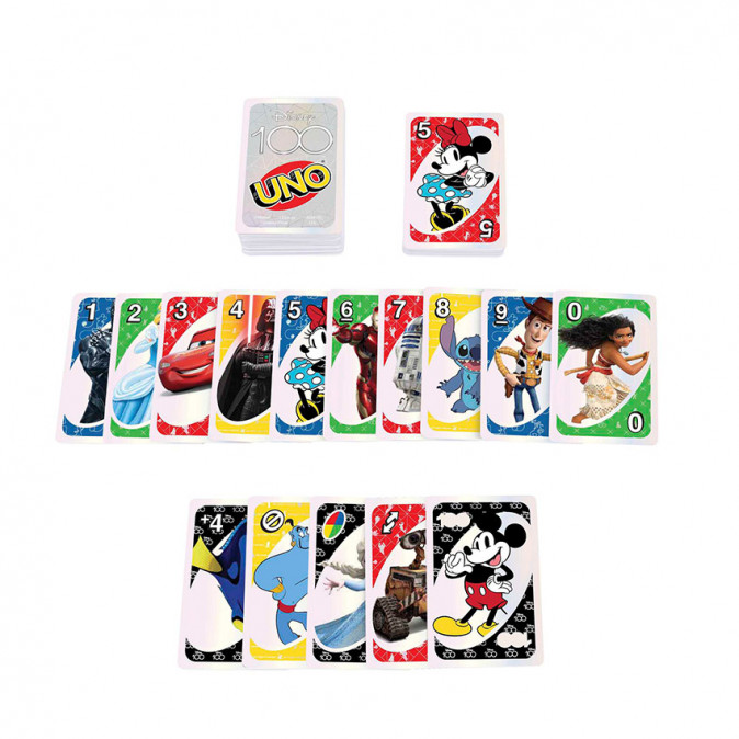 UNO kártyajáték - Disney 100. évforduló (HPW21) Játék