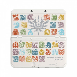 New Nintendo 3DS Cover Plate (Monster Hunter 4 White) 3DS