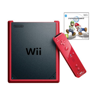 Nintendo Wii Mini (Red) + Mario Kart Bundle Wii