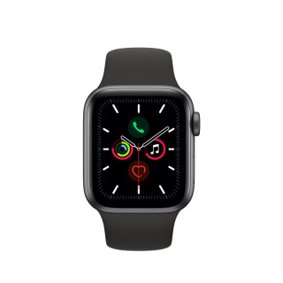 Apple Watch Series 5 GPS, 40mm Asztroszürke alumíniumtok fekete sportszíjjal Mobil