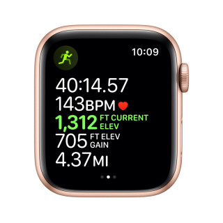 Apple Watch Series 5 GPS, 44mm Arany alumíniumtok rózsakvarcszínű sportszíjjal  Mobil