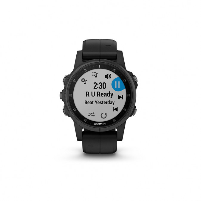 Garmin fenix 5S Plus Sapphire Fekete fekete óraszíjjal 010-01987-03 Mobil