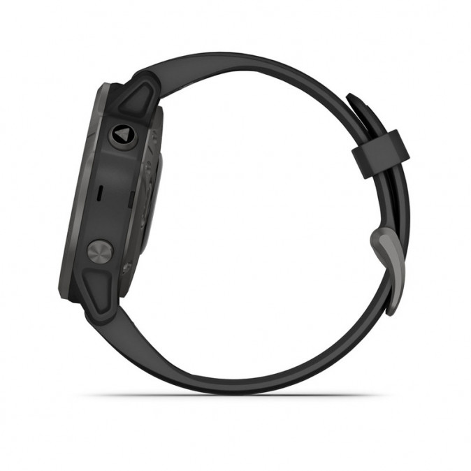 GARMIN Fenix 6S Sapphire Carbon DLC szürke, fekete szilikon szíjjal 010-02159-25 Mobil