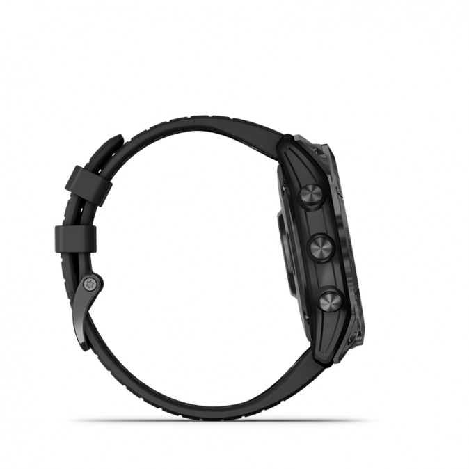 Garmin Fenix 7X Pro Sapphire Solar, szürke DLC titánium, fekete szilikon szíjjal Mobil