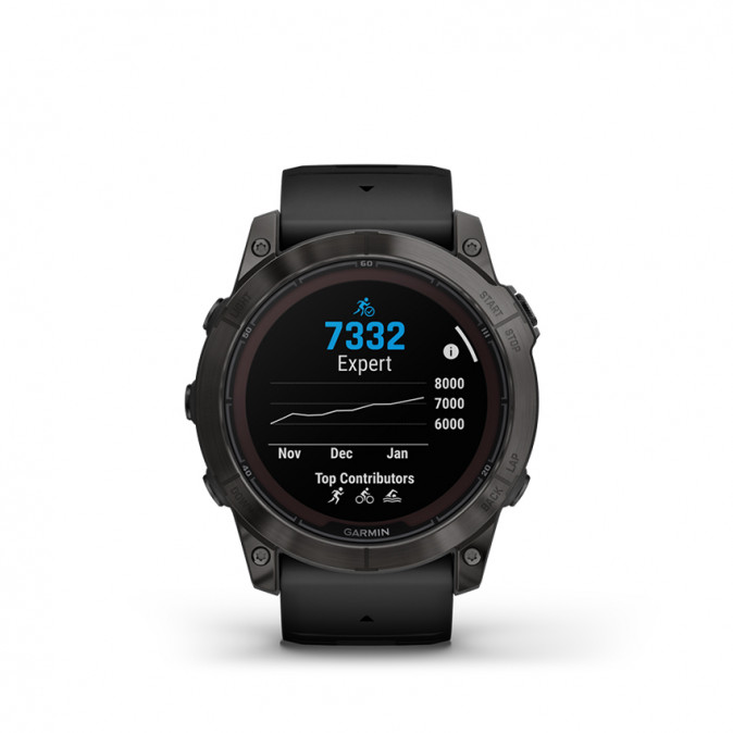 Garmin Fenix 7X Pro Sapphire Solar, szürke DLC titánium, fekete szilikon szíjjal Mobil
