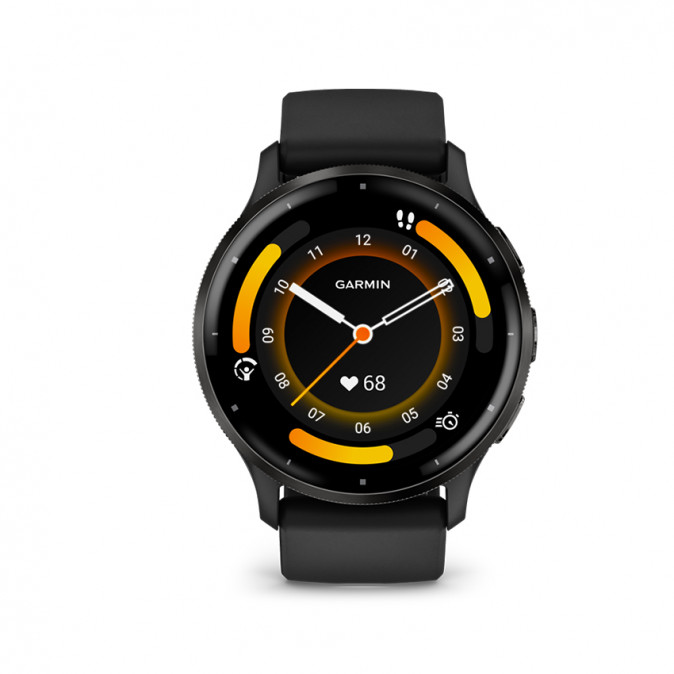 Garmin VENU 3 Fekete, Fekete kerettel, szilikon szíjjal Mobil
