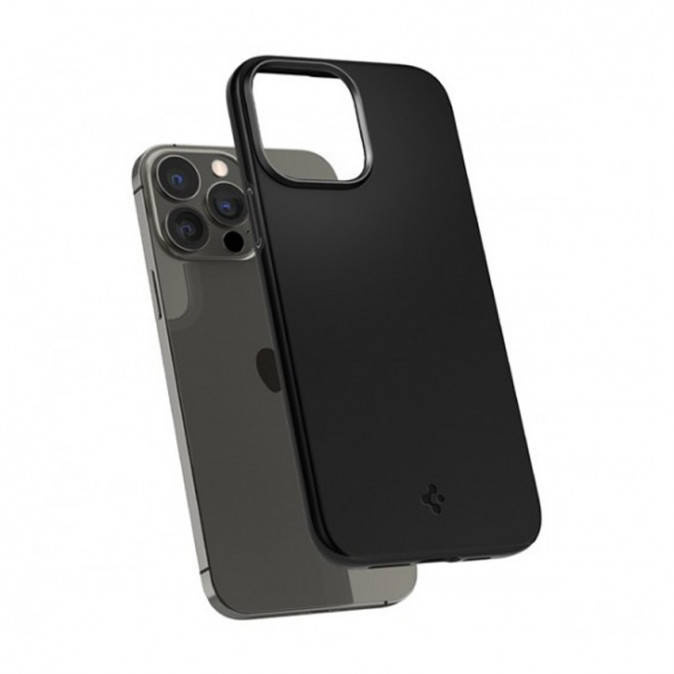 Spigen Thin Fit Apple iPhone 13 Pro Black tok, fekete Mobil