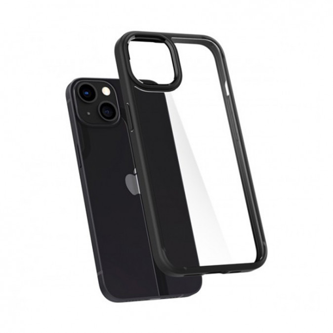Spigen Ultra Hybrid Apple iPhone 13 Matte Black tok, matt fekete Mobil