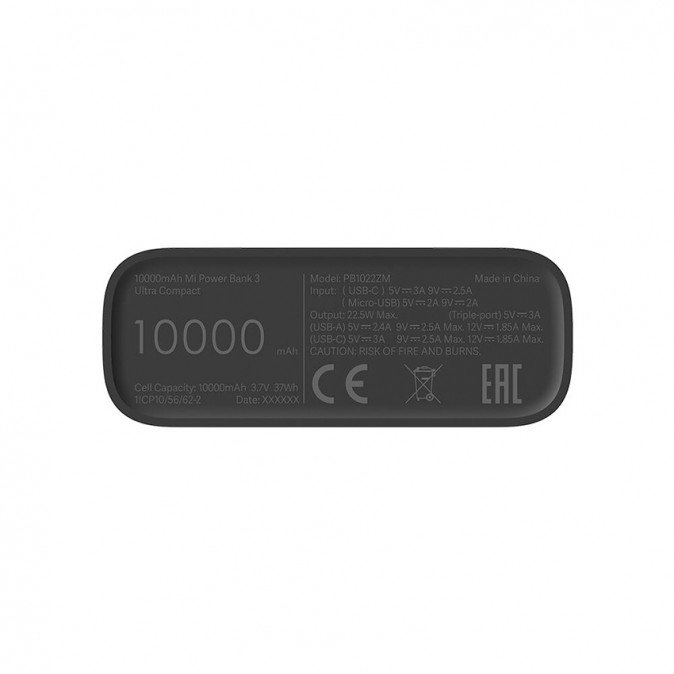 Xiaomi 10000 mAh Mi Power Bank 3 Ultra Compact Powerbank  Mobil