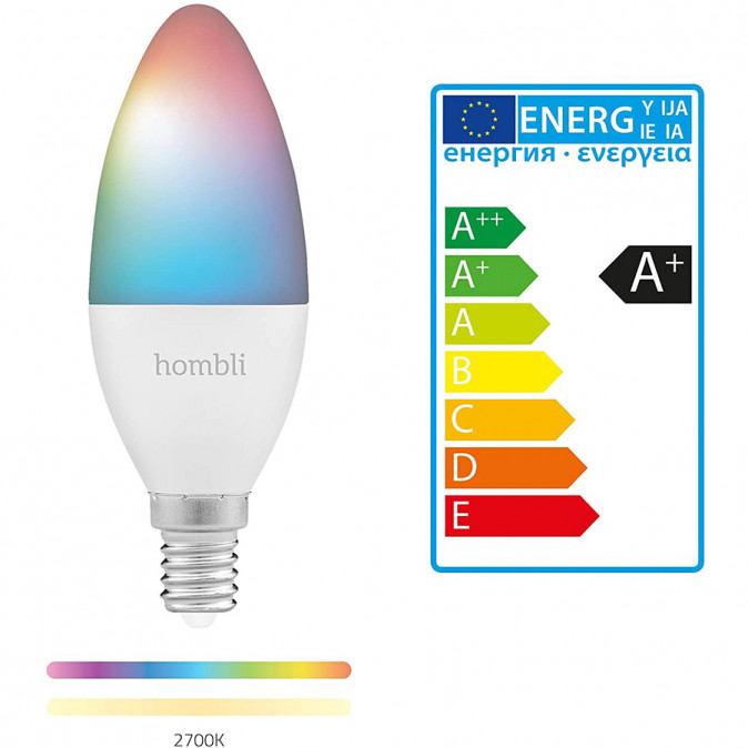 Hombli Smart Bulb E14 RGB + WW Otthon