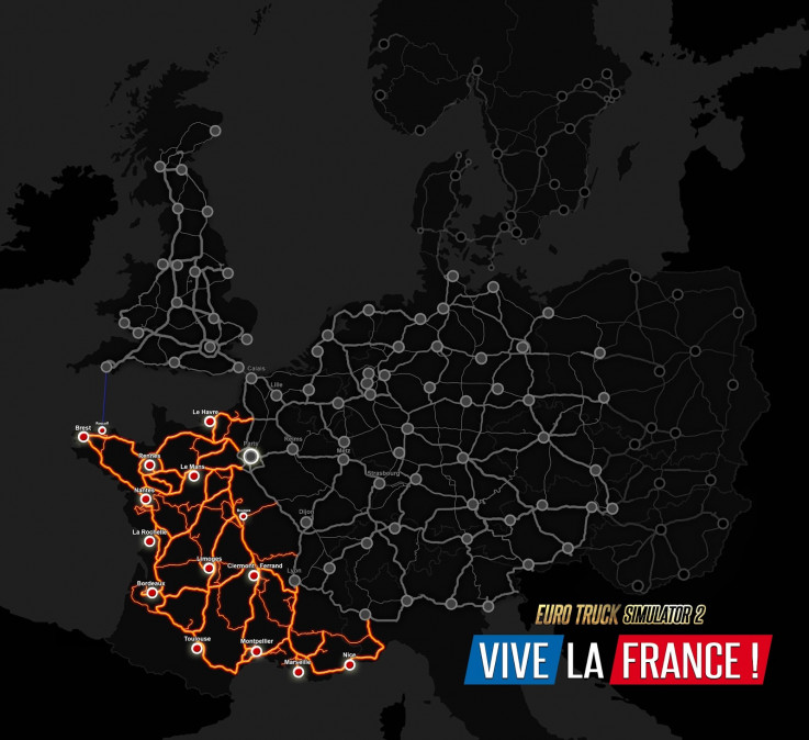 Euro Truck Simulator 2 - Vive la France! (PC) Letölthető PC
