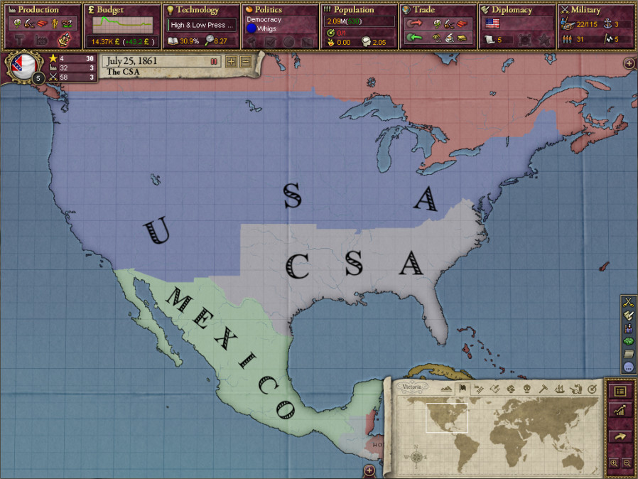 Victoria II: A House Divided Expansion (PC) DIGITÁLIS PC