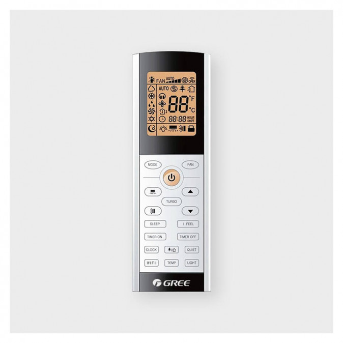 GREE GWH09ACC-K6DNA1F DARK X INVERTER KLÍMA, WIFI, 2,7 kW Otthon