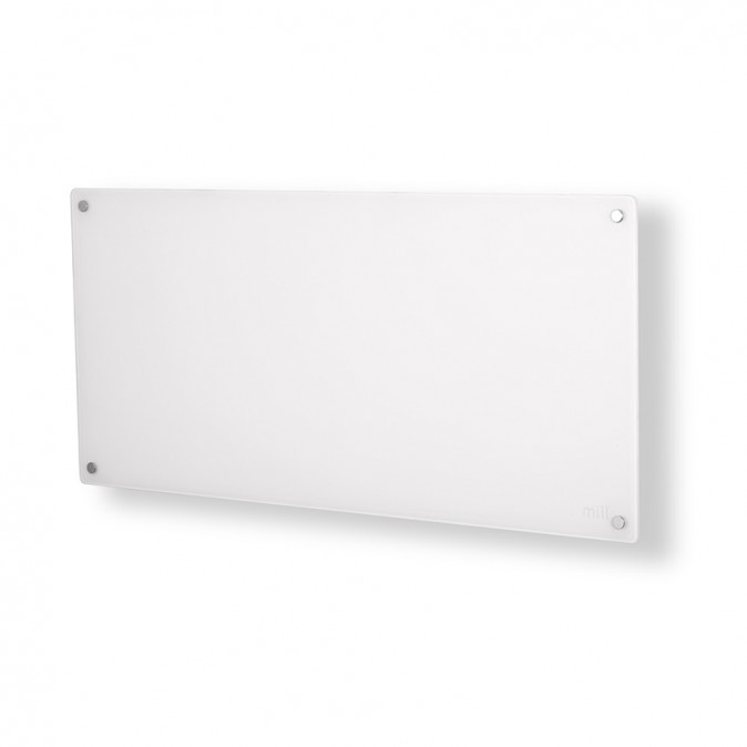 Mill Glass WIFI intelligens fűtőpanel, 1200W fehér üveg előlappal Otthon
