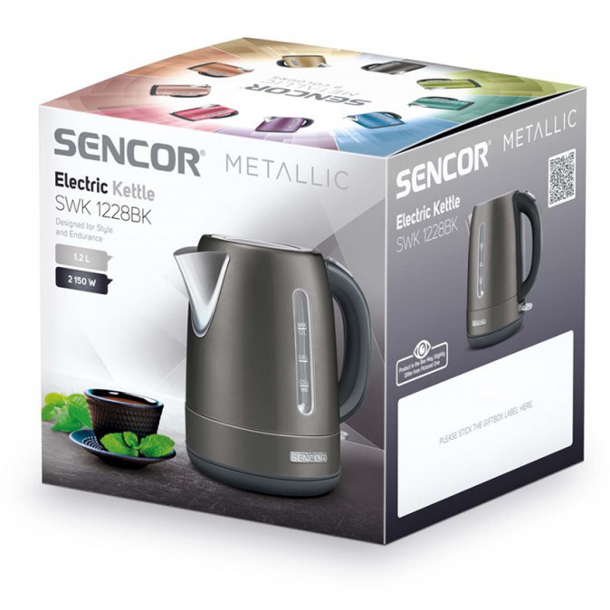 SENCOR SWK 1228BK Vízforraló 1,2 L Otthon