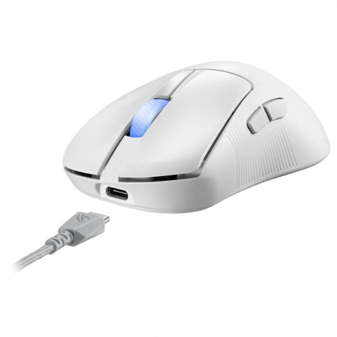 ASUS ROG KERIS II ACE USB Optikai egér - Fehér PC