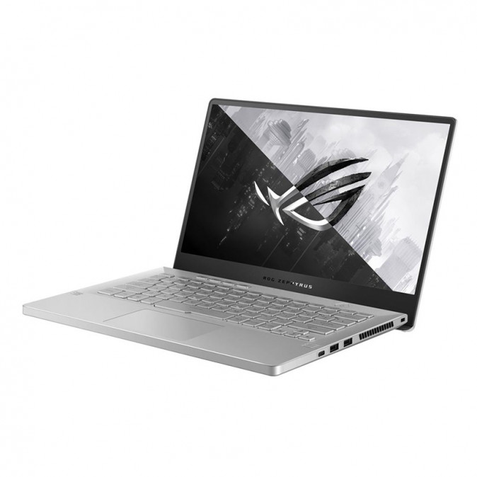 ASUS ROG Zephyrus GA401QC-HZ021T 14" FHD/AMD Ryzen R7-5800HS/16GB/512GB/RTX 3050 4GB/Win10/Fehér Laptop PC