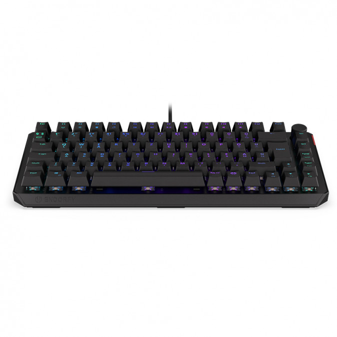 Endorfy Thock 75 RGB Kailh Red Switch Mechanikus Billentyűzet - Fekete (EY5E007) PC