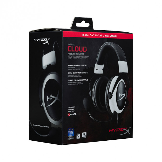 Kingston HyperX Cloud Gaming Headset - White KHX-H3CLW Több platform