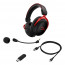 HyperX Cloud II - Wireless Gaming fejhallgató (Fekete-Piros) (4P5K4AA) thumbnail