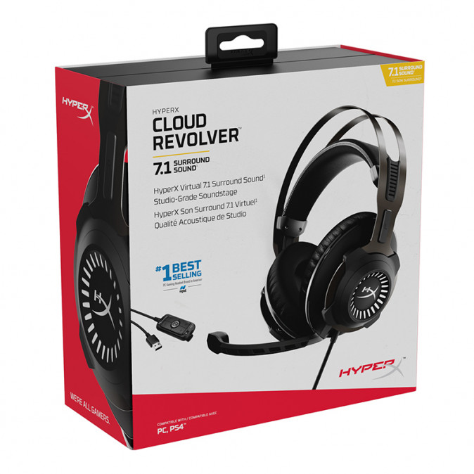 HyperX Cloud Revolver - Gaming Headset + 7.1 (Gunmetal) (4P5K5AA) PC