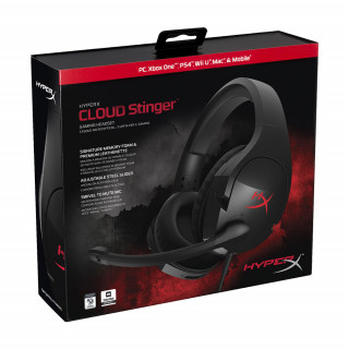 Kingston HyperX Cloud Stinger Gaming Headset (Black) HX-HSCS-BK-EM Több platform
