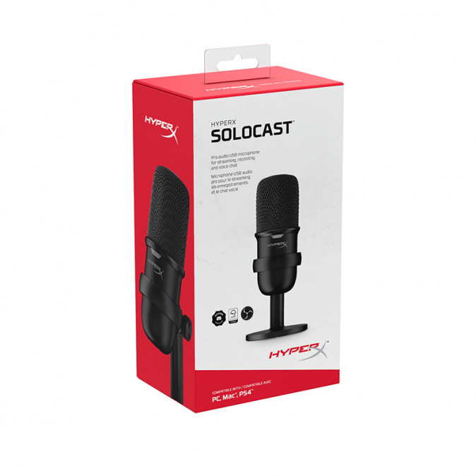 HyperX SoloCast Black Gaming mikrofon PC