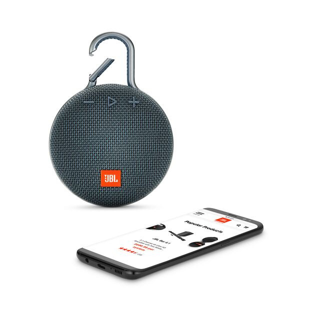 JBL Clip 3 bluetooth hangszóró, vízhatlan (kék) JBLCLIP3BLU Mobil