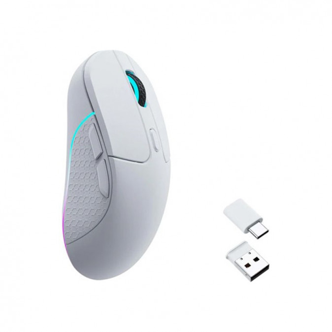 Keychron M3 optikai USB / Bluetooth / vezeték nélküli gaming egér fehér PC