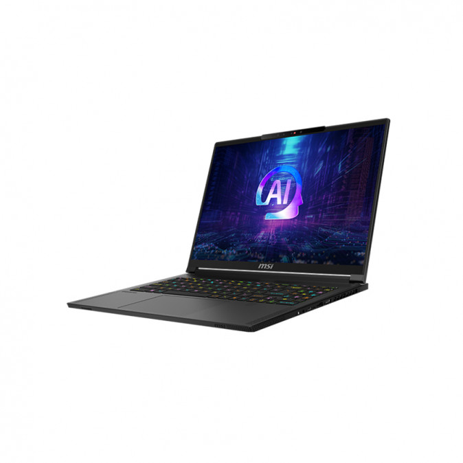 MSI Gaming NB Stealth A16 AI+ A3XWHG-027, 16" QHD+ OLED, Ryzen AI 9 HX 370, 64GB, 2TB, RTX 5070 TI 12GB, Win11H, Fekete PC