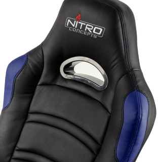 Nitro Concepts C80 Comfort Fekete-Kék Gamer Szék (NC-C80C-BB) PC