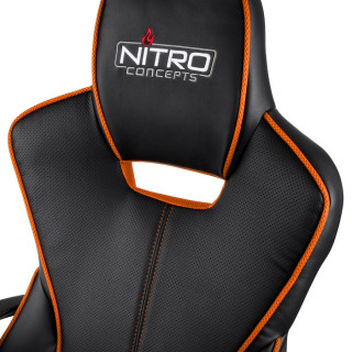 Nitro Concepts E200 Race Fekete-Narancs Gamer Szék (NC-E200R-BO) PC