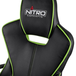 Nitro Concepts E200 Race Fekete-Zöld Gamer Szék (NC-E200R-BG) PC