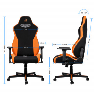 Nitro Concepts S300 Horizon Orange - Fekete/Narancs  (NC-S300-BO) (Bontott) PC