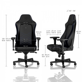 Noblechairs HERO Fekete/Kék Gamer szék (NBL-HRO-PU-BBL) (Bontott) PC