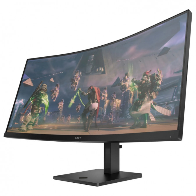 OMEN by HP 34" Ívelt Gaming monitor 34c WQHD AG 3440x1440 165Hz 400cd, 3000:1, 1ms, DisplayPort, HDMI - fekete PC