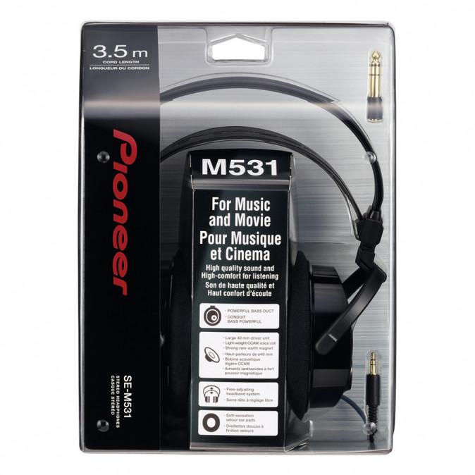 Pioneer SE-M531 fekete fejhallgató PC
