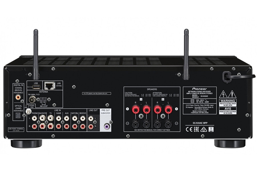 Pioneer SX-N30AE-S Ezüst Sztereó Erősítő PC