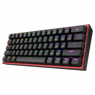 Redragon Fizz Pro blue switch vezeték nélküli billentyűzet - fekete (K616-RGB_BLUE_HU) PC