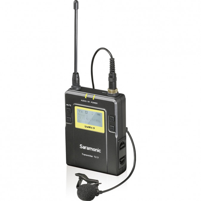 Saramonic UwMic9 Kit12 TX9+SP-RX9 Vezeték nélküli Mikrofon Rendszer PC