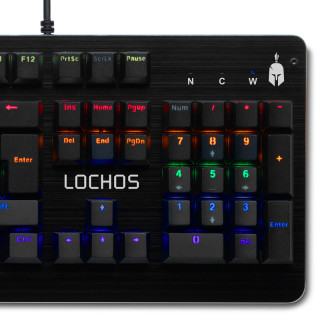 Spartan Gear - Lochos Wired Mechanical Gaming Keyboard - Vezetékes Mechanikus Gamer Billentyűzet PC