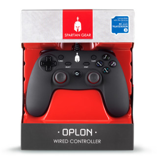 Spartan Gear - Oplon - Vezetékes Fekete Kontroller PS3