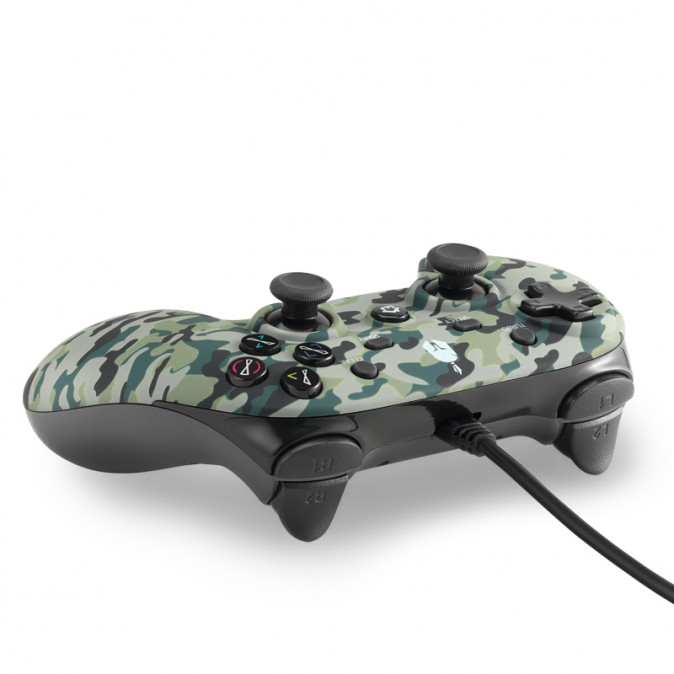 Spartan Gear - Oplon Green Camo - Vezetékes Kontroller PS3