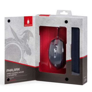 Spartan Gear - Phalanx Wired Gaming Mouse & Mousepad - Vezetékes Gamer Egér és Egérpad PC