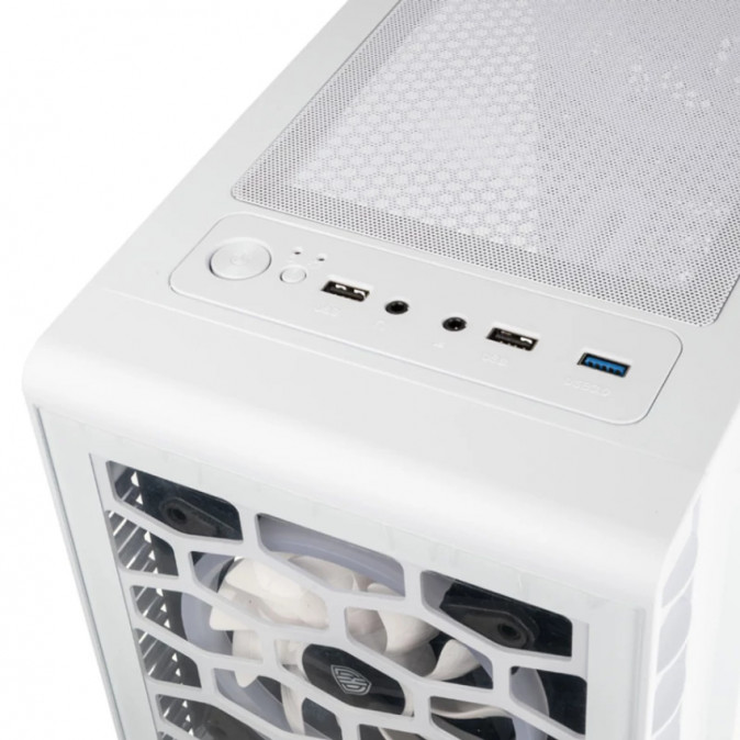 Számítógépház Kolink Observatory Lite Mesh ARGB ATX Edzett üveg Fehér PC
