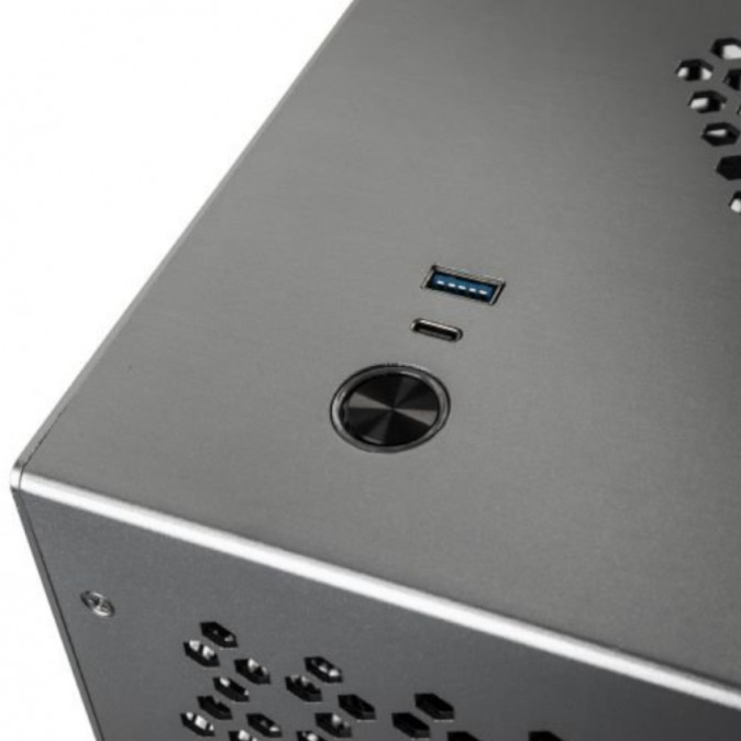 Számítógépház Kolink Rocket Complex ITX Edzett üveg Gunmetal PC
